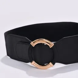 HauteSauce Black Wide Casual Belt for Women image 4