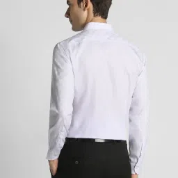 Peter England White Cotton Regular Fit Checks Shirts image 2