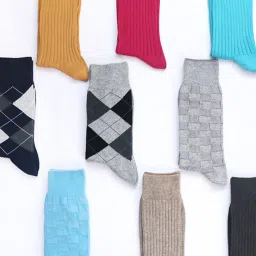 BALENZIA Multicolor Self Design Crew And Ankle Length Socks - Pack of 15 image 4