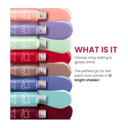 Lakme 9to5 Primer + Gloss Nail Color Candy Peach - 6 gm image 3