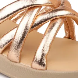 Inc.5 Women's Rose Gold Casual Wedges image 4