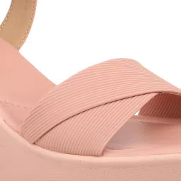 Inc.5 Women's Peach Ankle Strap Wedges image 4