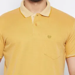 Duke Mustard Regular Fit Polo T-Shirt image 4