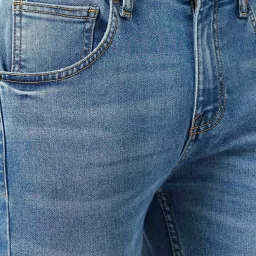 celio celio* Blue Regular Fit Lightly Washed Jeans image 4