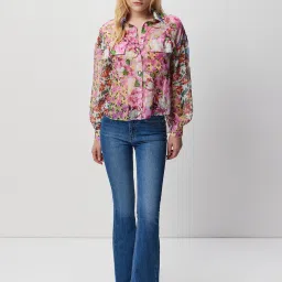 Cover Story Multicolor Floral Print Shirt image 4