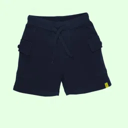 Kiddopanti Multi Boys Cotton Knee Length Basic Knit Cargo Shorts (Pack of 3) image 2