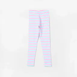 Fame Forever by Lifestyle Kids Multicolor Cotton Striped Leggings image 2