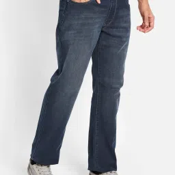 Octave Blue Cotton Regular Fit Jeans image 4