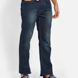 Octave Blue Cotton Regular Fit Jeans image 4