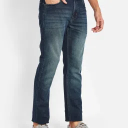 Octave Blue Cotton Regular Fit Stretchable Jeans image 4
