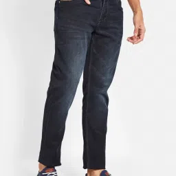 Octave Blue Cotton Regular Fit Stretchable Jeans image 4