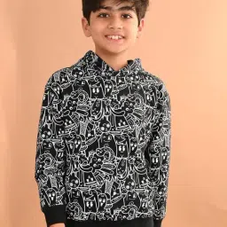 LilPicks Kids Black Printed Full Sleeves Sweatshirt-picture-32