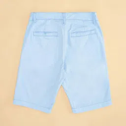 YU by Pantaloons Kids Blue Cotton Regular Fit Shorts image 4