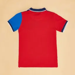 Pantaloons Junior Multicolor Cotton Color Block Polo T-Shirt image 4