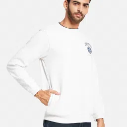 Octave White Regular Fit Sweatshirt image 4