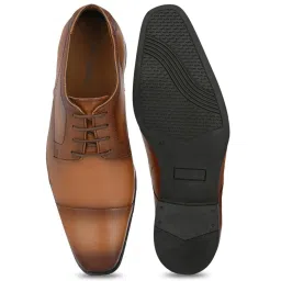 San Frissco Men's Tan Derby Shoes image 4