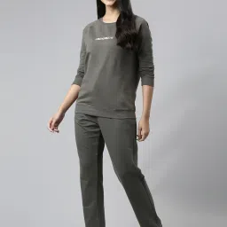 Enamor Grey Cotton Graphic Print Sweatshirt image 4