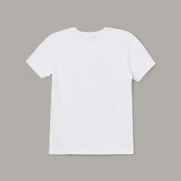 Fame Forever by Lifestyle Kids White & Black Cotton Printed T-Shirt image 2