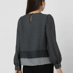 Van Heusen Grey Regular Fit Printed Top image 2