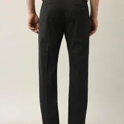 Arrow Black Polyester Regular Fit Self Formal Trousers image 2