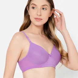 Clovia Lavender Full Coverage T-Shirt Bra image 3