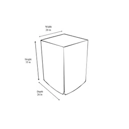 The Furnishing Tree Blue Plastic Washing Machine Cover image 5