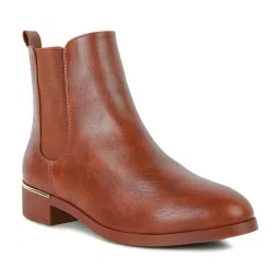 London Rag Women's Brown Chelsea Boots image 2
