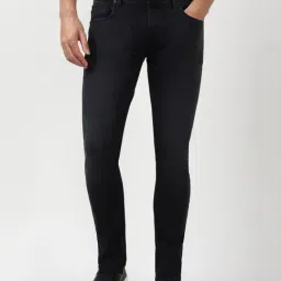 Peter England Black Cotton Skinny Fit Jeans-picture-26