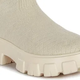 London Rag Women's Beige Casual Booties image 4