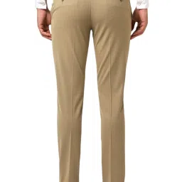 Van Heusen Khaki Slim fit Solid Trousers image 2
