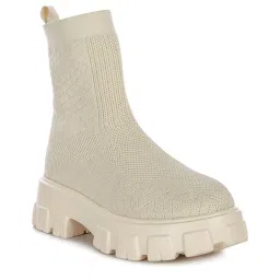 London Rag Women's Beige Casual Booties image 2