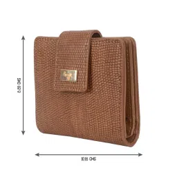 Baggit Arizona Yellow PU Textured Bi-Fold Wallet image 2