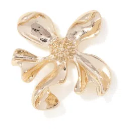 Forever New Gold Fable Flower Petal Stud Earring image 2