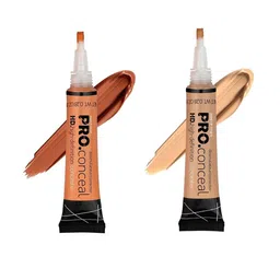 MAKEUP FEVER Set Of 2 Pro High-Definition Concealer 8 g Each Shade Orange & Beige-image-80
