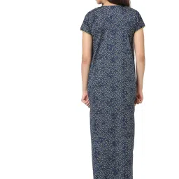 Sweet Dreams Blue & Yellow Printed Nighty image 2