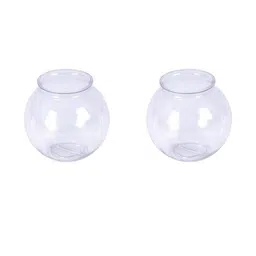 SOMIL Pack Of 2 Transparent Glass Fish Bowls-image-52