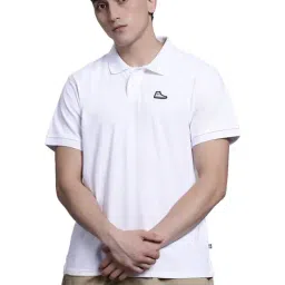 Converse White Creative Shoe Patch Logo Printed Regular Fit Polo Shirt-picture-14