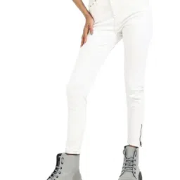 Tommy Hilfiger Womens White Skinny Jeans-image-7
