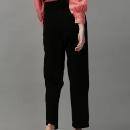 showoffff SHOWOFF Black Cotton Solid Mid Rise Jeans image 2