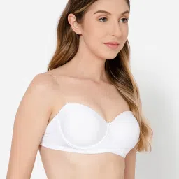 Clovia White Half Coverage T-Shirt Bra image 3