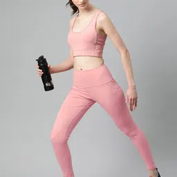 Alcis Women DryTech Solid Workout Bra - Full Coverage image 5