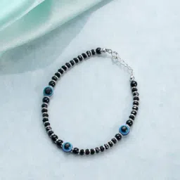 Zavya Evil Eye Beaded 92.5 Sterling Silver Bracelet for Kids-image-36