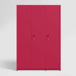 Godrej Interio Neolite 3-Door Steel Almirah, Blush Red (1-Year Warranty, 1 Locker)-picture-21