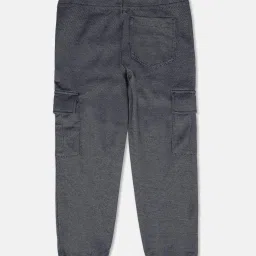 United Colors of Benetton Kids Navy Textured Pattern Joggers image 2