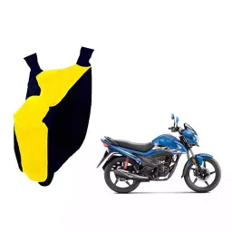 Auto Pearl Waterproof Two Wheeler Cover For Honda Livo (Yellow & Blue)-picture-20