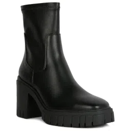 London Rag Women's Black Casual Booties image 2