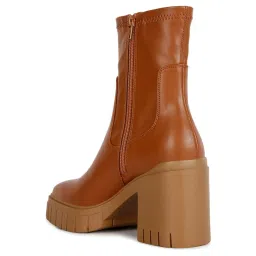 London Rag Women's Tan Casual Booties image 5