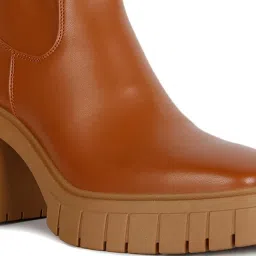 London Rag Women's Tan Casual Booties image 4