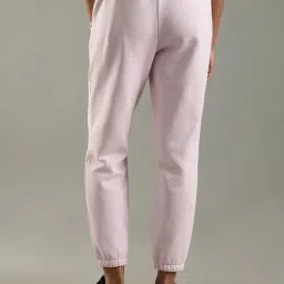 Tommy Hilfiger Light Pink Cotton Regular Fit Logo Printed Joggers image 2