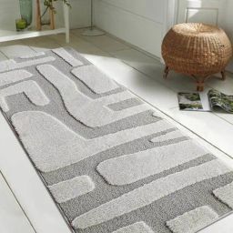 OBSESSIONS Grey Anti-Skid Solid Bedside Runner - Small (150 cm x 80 cm)-picture-45